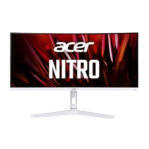 Acer Nitro XZ306C Xwmiiiphx 29.5″ 1500R Curved Zero-Frame UWFHD (2560 x 1080) VA Gaming Monitor | AMD FreeSync Premium | Up to 200Hz | 1ms VRB | Display Port, 1 x HDMI 2.0 & 2 x HDMI 1.4 Ports