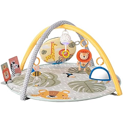 Taf Toys Savannah 360° Activity Gym with Music & Light & 20 Playful Activities, Thickly Padded with Soft Mat and a Unique “Crinkle Toy” for a Variety of Body Positioning for Newborn and Up Cover