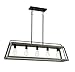 Savoy House 1-8892-5-101 Hasting 5-Light Linear Chandelier in Noblewood with Iron (10" W x 12" H)