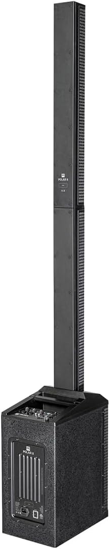 HK Audio HK-Polar-8 1200 watt 8-inch Powered Column PA with 3 Ch Mixer Aux Sub Volume and Bluetooth 5 TWS