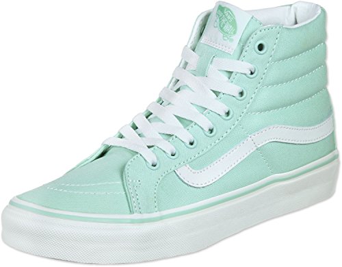 Vans - Sk8-hi Slim, Zapatillas Altas Unisex Adulto, Verde (Gossamer Green/Blanc De Blanc), 38.5 EU