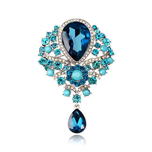 Broche de Mujer, Broche de aleación, Broche Colgante de Cristal para Mujer, Accesorios de Pin, Accesorios de Ropa Exterior, Hebilla, Broches exquisitos