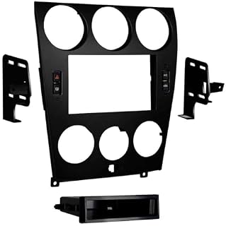 Metra Mazda 6 Doppel- und ISO DIN Radio-Installationskit für 2006–08 (schwarz, herausnehmbares Ablagefach, kompatibel mit Mazda 6 (2006-2008), PVC-Kupfer-Kabelbaum, ISO DIN, RCA-Stecker, Automotive)
