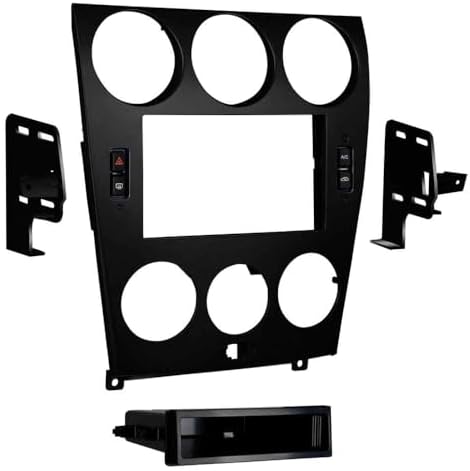 Metra Mazda 6 Doppel- und ISO DIN Radio-Installationskit für 2006–08 (schwarz, herausnehmbares Ablagefach, kompatibel mit Mazda 6 (2006-2008), PVC-Kupfer-Kabelbaum, ISO DIN, RCA-Stecker, Automotive)