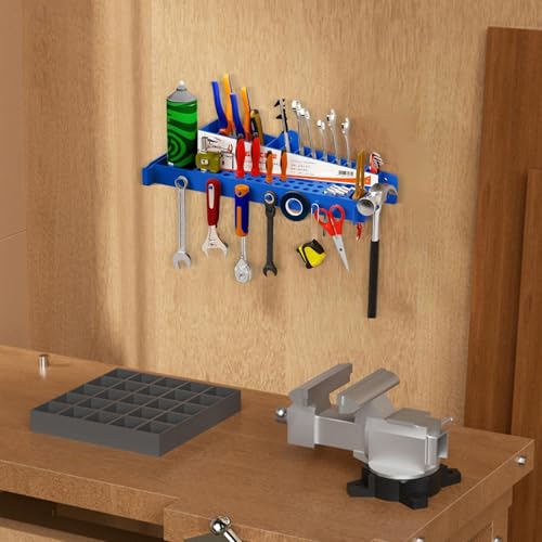 Organisateur de stockage d'outils de garage mural en acier suspendu pour rangement