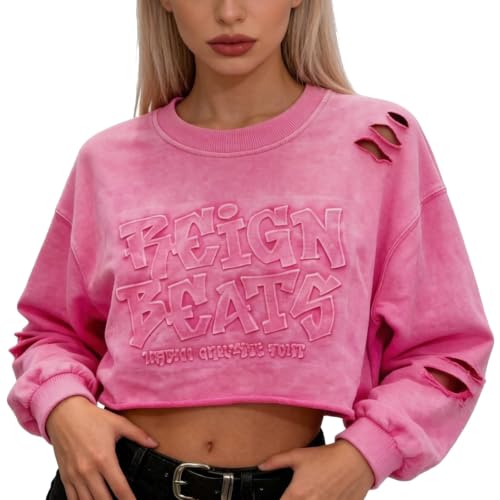 T-shirt d'entraînement baggy et crop top Y2K pour le sport