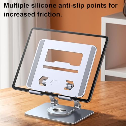 Réhausseur PC en aluminium au design épuré avec base rotative 360