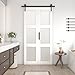 OHTOMO Bifold Frosted Glass Barn Door 32 in x 84 in (Double 16inch) with 36