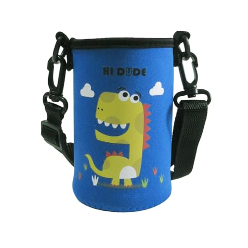 パンダファミリー 水筒カバー ストローマグ ベビーマグ ベビーストローマグ 小さい水筒 男の子 女の子 保育園 幼稚園 K 恐竜 ブルー