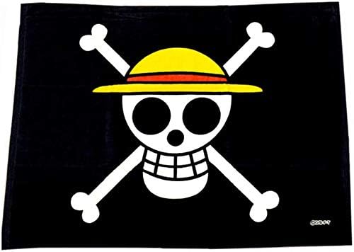 Amazon One Piece ワンピース 麦わらの一味 海賊旗 大判バスタオル ルフィ ゾロ サンジ Pz Brynst54 ブラックf アニメ 萌えグッズ 通販