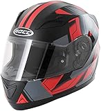  Rocc 412 Helm Schwarz Matt/Rot XL (61/62)