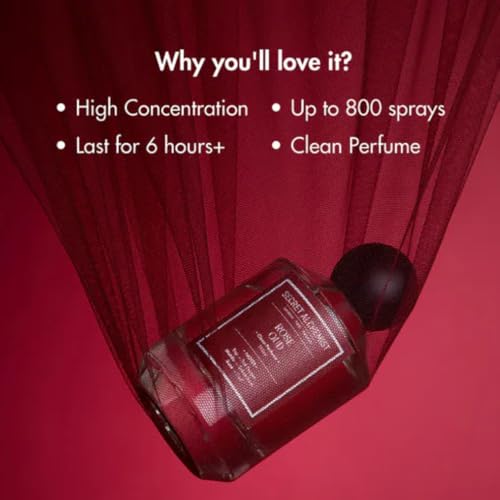 Image of Secret Alchemist Rose Oud Eau de Parfum 100ml | Long Lasting Unisex Clean Perfume for Women & Men | Floral Woody | |High Concentration, Free from Phthalates, Gift, Day, Work & Night Wear