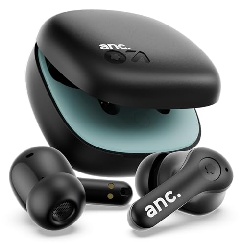 GOBOULT Klarity 4 ANC in-Ear Truly Wireless Earbuds with 35dB Active Noise Cancellation, 60H Playtime, 4 Mics Calling, 45ms Low Latency, 10mm Driver, Type-C Fast Charging (Jet Black) view 1