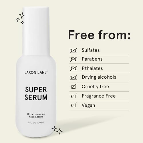 SUPER SERUM Anti Aging Serum for Face: 5% Niacinamide Serum, Bakuchiol Serum, Vitamin C Face Serum for Men Korean Skin Care Tranexamic Acid Textured skin treatment, Pore Minimizer Serum JAXON LANE 1oz - Image 6