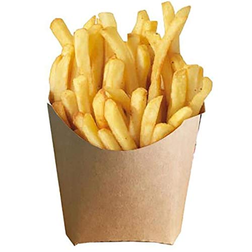 Packung mit 200 Taschen Frittierkegel aus recyceltem Karton (165 gr)