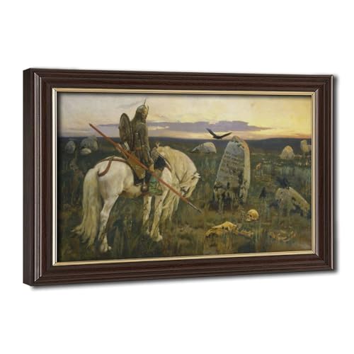 Poster Knight at The Crossroads Viktor Vasnetsov tableau impression toile 40x61 cm