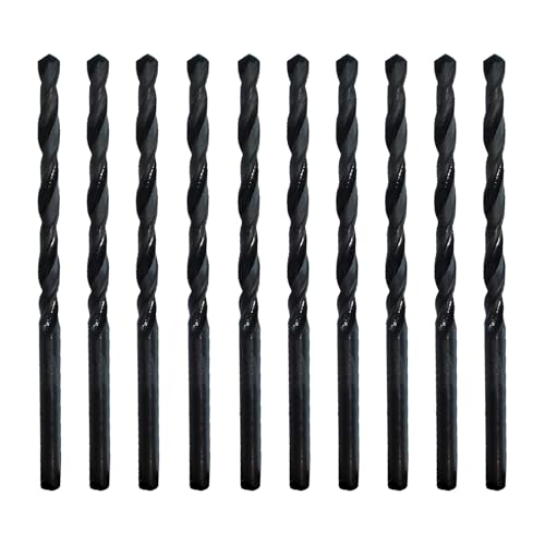 Dapetz ® HSS Metric Jobber Drill Bit 2.5mm High Speed Steel Drill Bits Set for Drilling Stainless Steel, Aluminum, Non-ferrous Metals, Plastics, and Wood Pack of 10