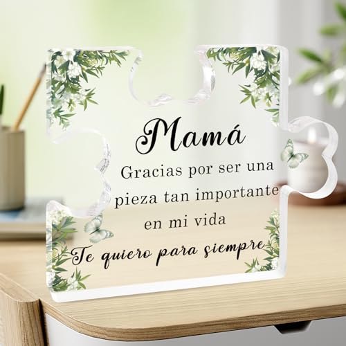 Presente mãe presentes dia da mãe presente para mãe presentes mãe presentes mãe presentes mãe placa acrílica em forma de puzzle presente para mãe aniversário presentes para mães aniversários Natal
