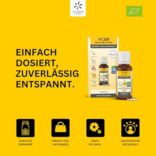 Original Bachblüten Globuli Nr. 39 Für alle Fälle von Lemon Pharma, Bio und Vegan