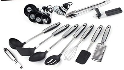 Miniatura 2 de Gibson Home Eclectic - Juego de herramientas de cocina (18 piezas), color plateado