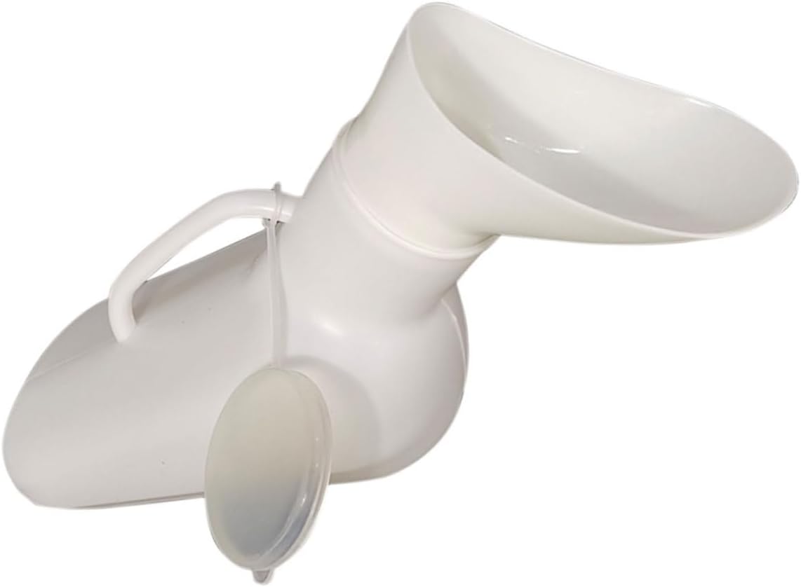 Yardwe Female Urinal for Women Large Capacity Pee Bottle Portable Urine Holder for Camping Travel Bedridden Use Easy to Clean and Material