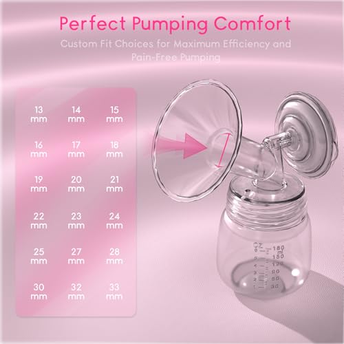 Spectra Replacement Pump Parts for S1/S2/9 Plus/Synergy Gold, Not Original Accessories, Breast Pump Parts Include Spectra Flanges 21mm/Duckbill Valve/Backflow Protector/Tubing/Nipple Measure Ruler