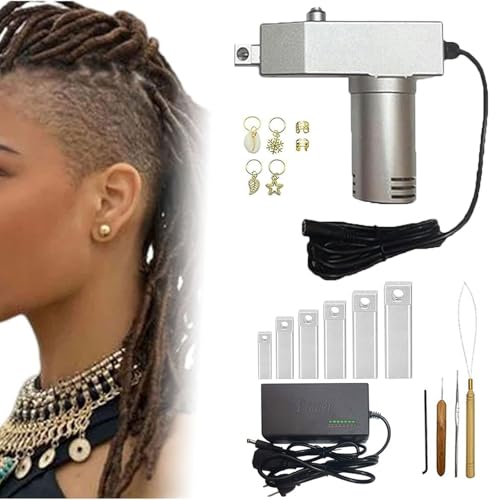 Machine à dreadlocks électrique instantanée avec mini crochet de tressage rapide pour DIY