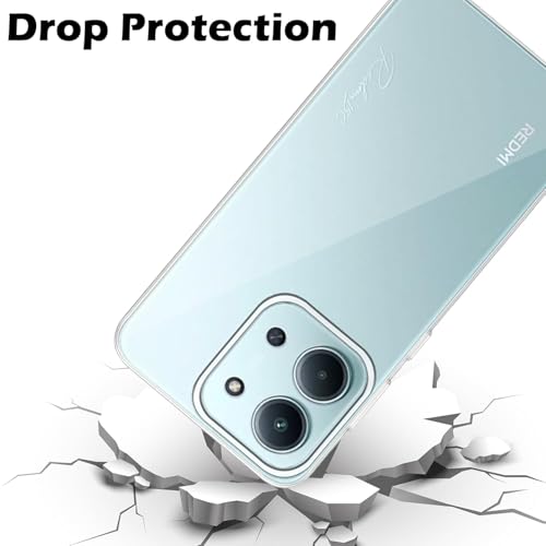 Image of COVERBLACK Soft Rubber Silicon Clear Case Back Cover Compatible for Poco C85 5G - Transparent