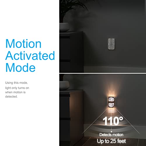 Ge Led Motion Sensor Night Light, Motion-Boost, Plug-In, Dusk-To-Dawn, Energy Efficient, Ul-Certified, Ideal Nightlight For Bedroom, Bathroom, Kitchen, Hallway, 58563, Brushed Nickel Swirl, 1 Pack #TOP3