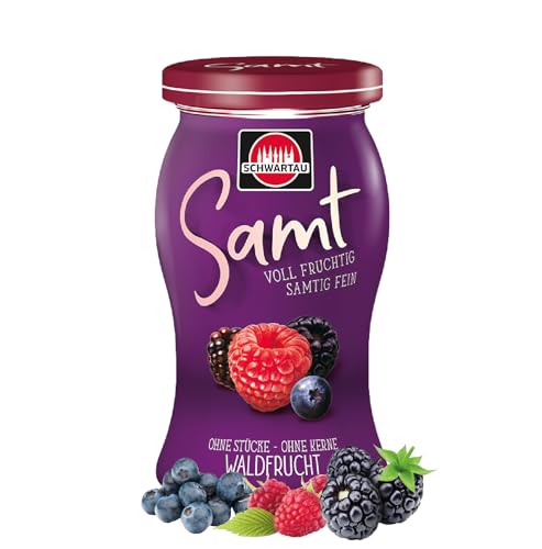 Schwartau Samt Waldfrucht, Fruchtaufstrich ohne Stücke und ohne Kerne, 270g