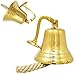 Customized Ship Bell, Personalized Brass Bell, Engraved School Wall Hanging Bell, Home Decor Indoor/Outdoor, Nautical Bells, Ship Boat Maritime Decor, (6 inch)
