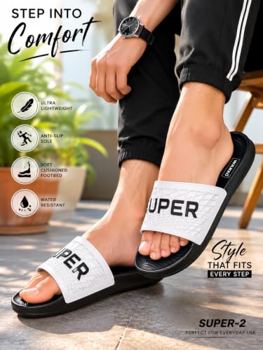 Image of WARKO Slippers For Men | Stylish Chappal For Boys | Soft Cushioned EVA Slides Slipper | Casual FlipFlop Daily Wear Footwear | Indoor Outdoor Use
