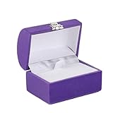 YolieraArt Caja organizadora para anillos, colgantes y joyas (Jewelry Box Style - Purple)