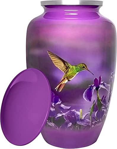 Trupoint Memorials Cremation Urns For Human Ashes - Decorative Urns, Urns For Human Ashes Female & Male, Urns For Ashes Adult Female, Funeral Urns - Purple, Large #TOP6