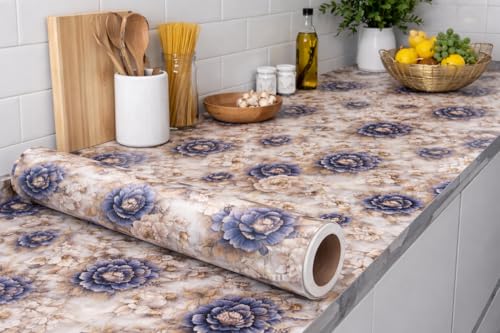 Image of Barebeauty 60 x 200 cm Kitchen Wallpaper, Self Adhesive Oil Proof Waterproof Wall Sticker for Kitchen, Anti-Mold Heat Resistant Backsplash Wall Covering (Pack of 5, 64.6 Sq. Ft. Approx)