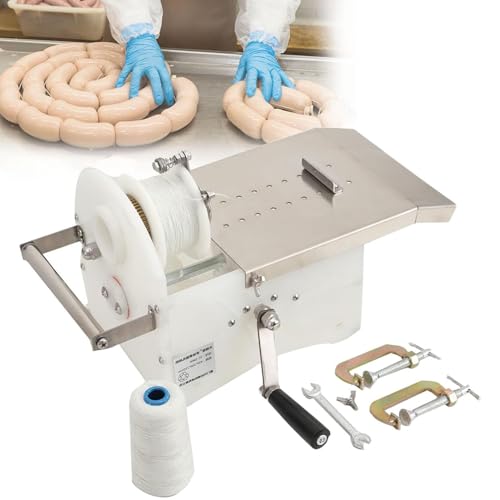 LQQYJSM Legatrice Manuale per Salsicce in Acciaio Inossidabile, Legatrice E Annodatrice per Legare Salsicce per Uso Domestico Commerciale 0-45 Mm per Salsicce Fatte in Casa