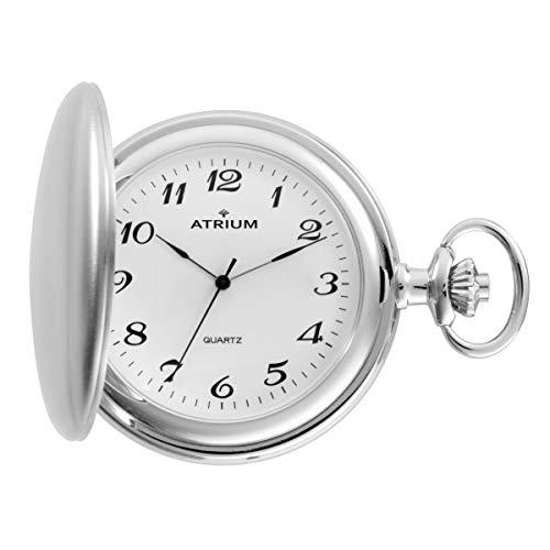 ATRIUM Taschenuhr silber/weiß A20-80
