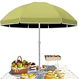 Hauteur réglable : ce parasol de terrasse dispose d'une hauteur personnalisable pour s'adapter aux utilisateurs de différentes tailles. Son design durable assure la stabilité et la protection contre les rayons UV nocifs, ce qui en fait un choix idéal pour les rassemblements en plein air. Profitez de votre temps à l'extérieur avec cet ajout polyvalent et élégant à votre espace extérieur.
