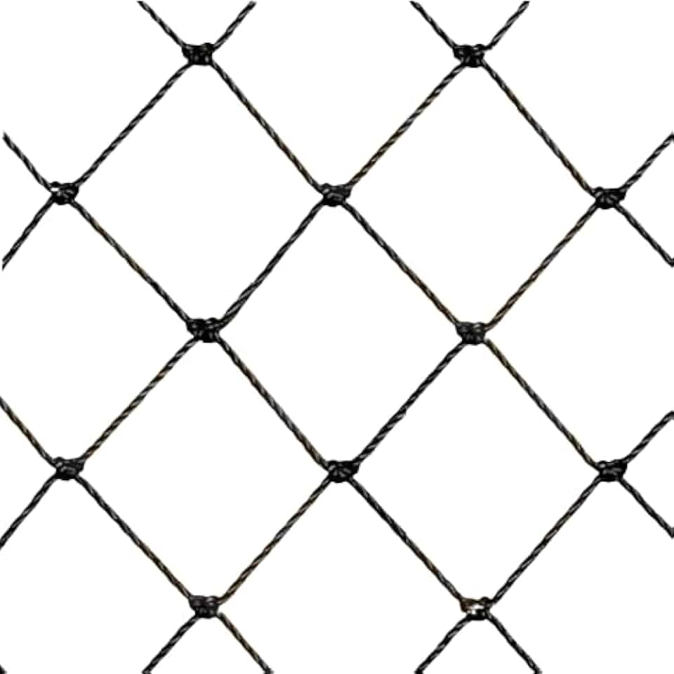 Rede de Proteção 1,30x 1,60 m para Sacada e Janela | Kit Completo para Segurança de Crianças e Pets (Preto)
