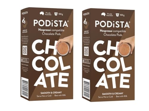 Nespresso Original Line Compatible Capsules Hot Chocolate Hot Cocoa Pods - Smooth & Creamy - 20 Pod Package