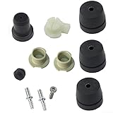 Anti-Vibrationspuffer und Kappen-Set kompatibel mit 034 036 MS340 MS360 Kettensägen, Ersatz für OEM-Teile 1125 790 9910 und 1125 791 2805
