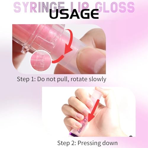 Plump Lip Gloss,Plumping Lip Oil Tinted,Clear Pink Instant Plumper Lip Gloss,Moisturizing Long Lasting Nourishing Lip, Hydrating Gloss Tint for Women,Glitter Shine Liquid Lipstick,Lip Glaze Makeup(02) - Image 8