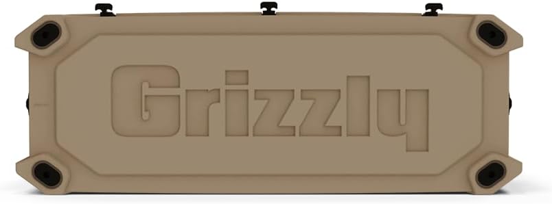 Grizzly 165 Cooler | 165 qt Ice Chest Durable Rotomolded Insulated | Made in USA | Warranty for Life | for Beach Boat Camping Fishing Hunting | G165