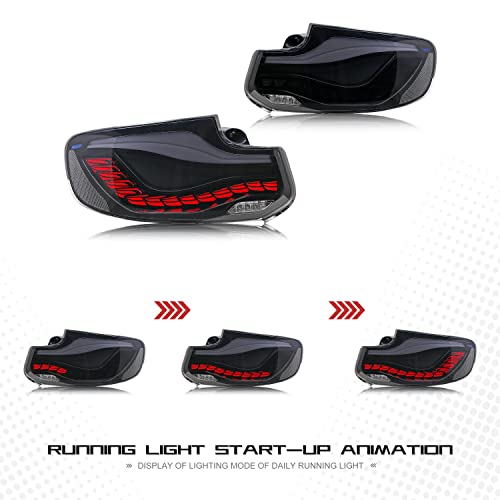 Inginuity Time Led Gts Tail Lights For Bmw 2-Series M2 F22 2014 2015 2016 2017 2018 2019 2 Sery Coupe Convertible Black F23 F87 Oled Start-Up Animation Sequential Indicator Rear Lamps Accessary #TOP3