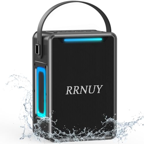 RRNUY Portable Bluetooth Speaker 60W IPX6 Waterproof Wireless Speakers with