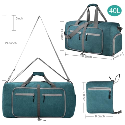 Image of Dimayar 40L Foldable Duffle Bag, Travel & Weekender, Overnight, Gym