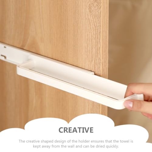 Toalleros de baño deslizantes Operitacx de diseño telescópico push-pull 6