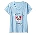 Femme Just A Girl Who Loves Bulldogs Chien T-Shirt avec Col en V
