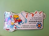 Pegatina antigua Cataluña Federacion catalana de deportes de invierno