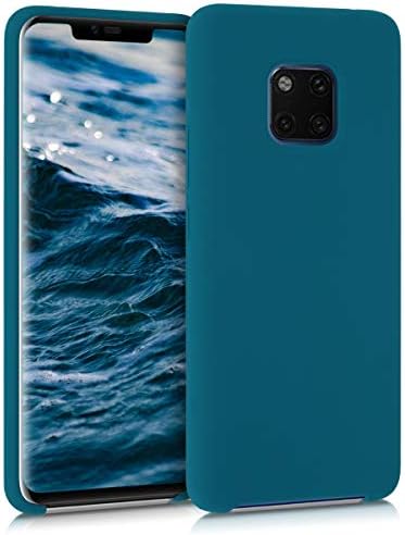 kwmobile TPU Silicone Case Compatible with Huawei Mate 20 Pro - Case Slim Phone Cover with Soft Finish - Teal Matte